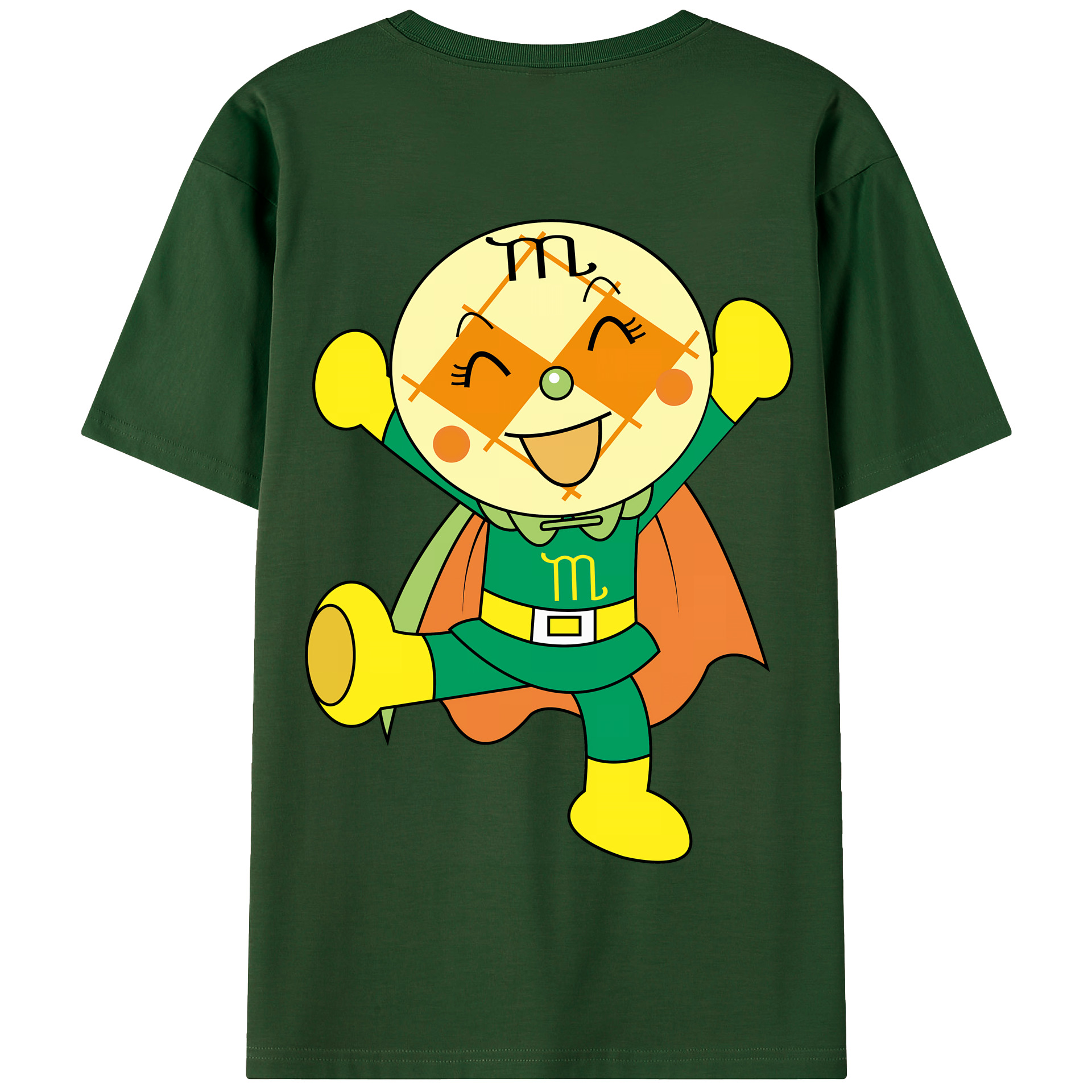 （画像用） アンパンマン Anpanman 綿100％半袖Tシャツ（背面プリント）
